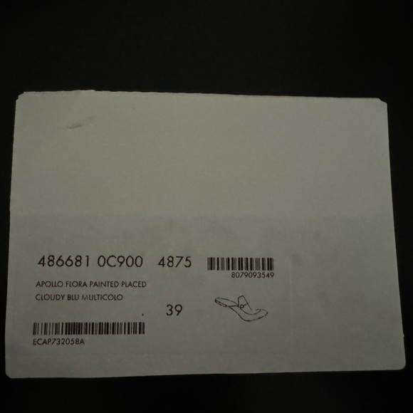 Gucci xSkilled Worker Flora Painted Princetown Slipper 39 Cloudy Blue Multicolor - Picture 5 of 9